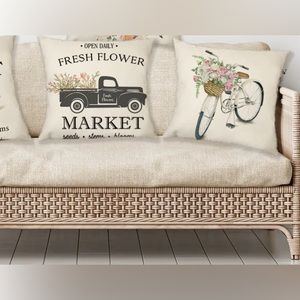 Farmhouse pillow covers (pair)